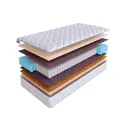 Матрас SkySleep Native Combi Soft S500 90x190 см независимый пружинный блок, односпальный, ортопедический, латексный, кокосовый