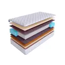 Матрас SkySleep Native Combi Soft S1000 200x220 см независимый пружинный блок, двуспальный, ортопедический, латексный, кокосовый