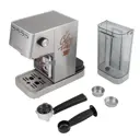 Рожковая кофеварка настольная Endever 17x30x33 цвет серебристый