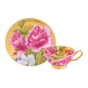 Чашка ELAN GALLERY Пионы на золоте 801155 220 мл