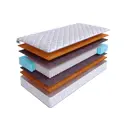 Матрас SkySleep Native Combi Hard S1000 125x186 см независимый пружинный блок, полутораспальный, ортопедический, жесткий, кокосовый