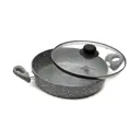 Жаровня с крышкой Scovo St-041 26 см алюминий цвет серый