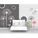 Фотообои флизелиновые Первое ателье 300x190 см Абстракция с одуванчиками pw95761-3