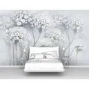 Фотообои флизелиновые Первое ателье 300x190 см Шапки цветов на тонких стеблях pw96240-3