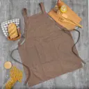 Фартук Этель Стиль цв.коричневый 60 х75см 60% п/э 20% хлопок 20% лён