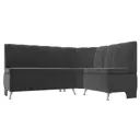 Диван Лига Диванов Кантри правый угол 172x88x134 см велюр цвет серый