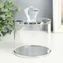 Шкатулка с металлическим ободком "Хрусталлик" 10x10x14 см