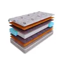 Матрас SkySleep Native PRO Cocos S1000 150x185 см независимый пружинный блок, двуспальный, ортопедический, жесткий, кокосовый