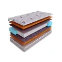 Матрас SkySleep Native PRO Combi Hard S1000 90x195 см независимый пружинный блок, односпальный, ортопедический, жесткий, кокосовый