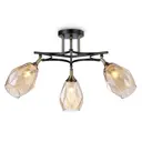Люстра подвесная AMBRELLA LIGHT TR303033 TRADITIONAL 3 лампы 16 м² цвет черный/бронза