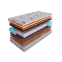 Матрас SkySleep Native PRO Combi Medium S1000 65x205 см независимый пружинный блок, детский, ортопедический, латексный, кокосовый