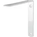 Кронштейн Larvij Angle 2 12.5x15 см сталь нагрузка до 1 кг цвет белый