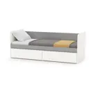 Кровать Моби Торонто 194x75x84 см цвет серый/белый шагрень