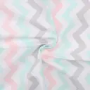 Перкаль набивной Astra & Craft рисунок 13166 вид 1 'Зигзаг' розовый 50 x 50 см