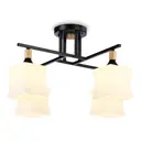 Люстра подвесная AMBRELLA LIGHT TR9497 TRADITIONAL 4 лампы 18 м² цвет черный