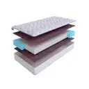 Матрас SkySleep ONE WAY 1 S1000 200x200 см независимый пружинный блок, двуспальный, ортопедический