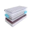 Матрас SkySleep ONE WAY 3 S500 200x200 см независимый пружинный блок, двуспальный, ортопедический