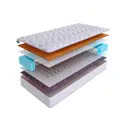 Матрас SkySleep ONE WAY 4 BS 145x190 см зависимый пружинный блок, полутораспальный, ортопедический, кокосовый