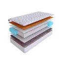 Матрас SkySleep ONE WAY 4 S500 200x190 см независимый пружинный блок, двуспальный, ортопедический, кокосовый