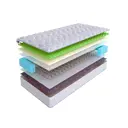 Матрас SkySleep ONE WAY 6 BS 145x200 см зависимый пружинный блок, полутораспальный, ортопедический