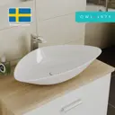 Раковина накладная Owl 1975 curve 59см