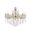Светильник подвесной AMBRELLA LIGHT TR4929 12 ламп 29 м² цвет белый/золото