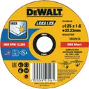 Диск отрезной Dewalt DT43906-QZ 125х22.2х1.6 мм тип 41