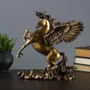 Фигура "Пегас" темное золото 25x17x28см