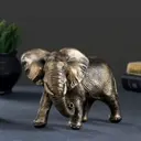 Фигура "Слон африканский" бронза 18x9x13см