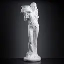 Фигура - подставка "Восточная красавица" 30x27x90см белый