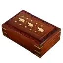 Шкатулка универсальная "Слоники" 20x13x6 см