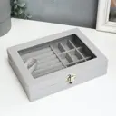 Шкатулка для украшений "Серый туман" 4.5x20x15 см