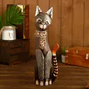 Фигурка сувенирная Simaland "Кошка белые ушки" высота 50 см