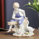 Фигурка сувенирная Simaland "Мальчик с гусями" 28x23x13 см