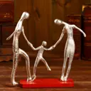 Фигурка сувенирная Simaland Дружная семья 20.3x10.2x27.9 см (никелевое покрытие)