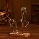 Фигурка сувенирная Simaland Лошадка 15.2x7.6x24.1 см (никелевое покрытие)