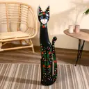 Фигурка сувенирная Simaland Кошка с цветочками 21x7.5x100 см