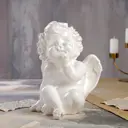 Статуэтка "Ангел сидит" белая 30 см