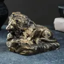 Фигура "Лев" старое золото, 10x12x8см