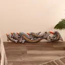 Панно "Семейство дельфинов" дерево 100x1.5x20 см