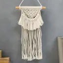 Панно настенное в технике макраме "Дуга с кисточками" 51x20 см