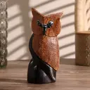 Сувенир интерьерный "Сова коричневые крылья" высота 18 см