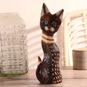 Сувенир интерьерный "Котёнок с полосатыми ушками" 30x11.5x5 см