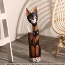 Сувенир интерьерный "Кошка улыбчивая" 60x12x6.5 см