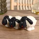 Набор интерьерных сувениров 3 шт "Овечки" высота 4.5 см, 5см и 5.5 см