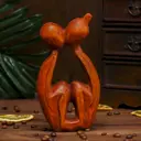 Сувенир интерьерный "Мы вместе" светло-коричневый 15x8x3 см