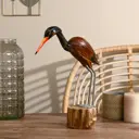 Сувенир интерьерный "Птица" коричневая 35 см