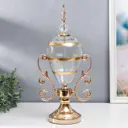 Сувенир интерьерный "Изящный кубок" золото 49x15x24 см