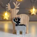 Сувенир интерьерный "Лосики" серебро 14.6x4.2x10.3 см