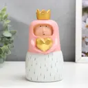 Сувенир интерьерный "Девочка-принцесса с сердцем" 15x8x8 см